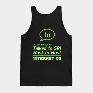 Internet 50 - talked to SRI, Host to host 29 Oct 69 - lime Tank Top